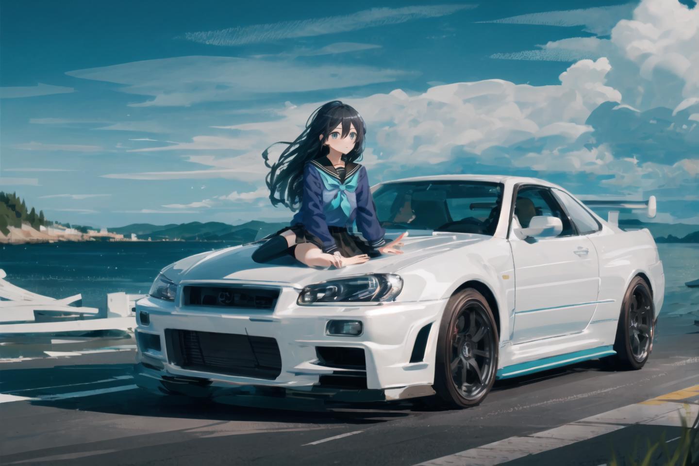 NISSAN Skyline GT-R R34 car LORA image by Mikoeiaow