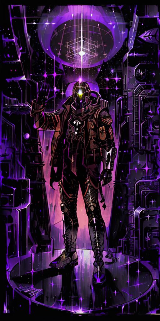Cyberpunk 2077 Tarot card 512x1024 image by AIartstillery