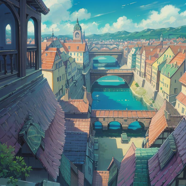 Howls Moving Castle , Interior / Scenery LoRA ( Ghibli Style ) v3 image by onezu