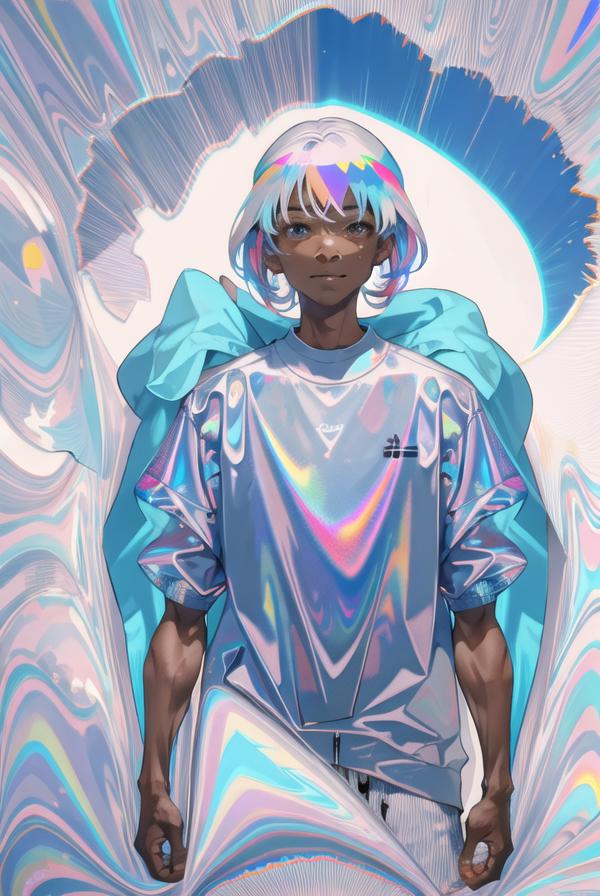 concept:holographic clothing 镭射服装 image by soneeeeeee