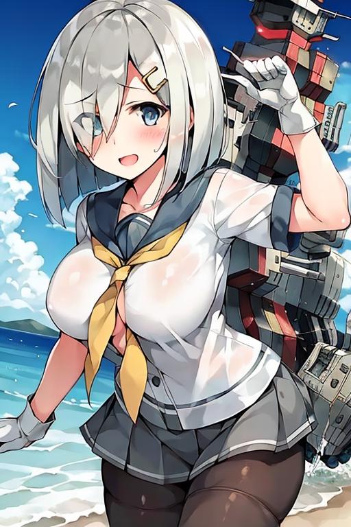 Hamakaze (KanColle image by bloodsplash