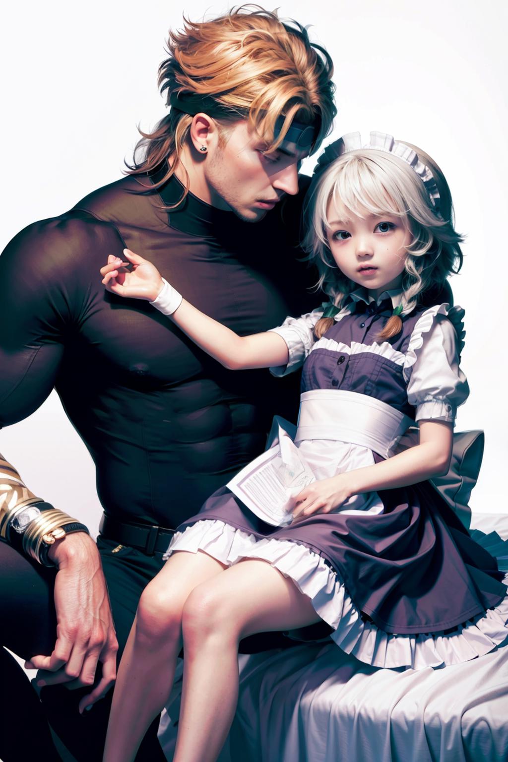 Izayoi Sakuya & Dio Brando | 十六夜咲夜 & 迪奥 image by kozue