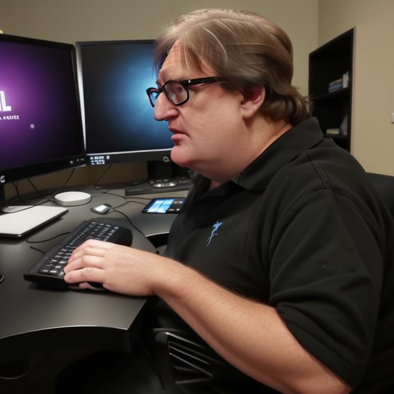 Gabe Newell aka Gaben (Valve) image by sabin
