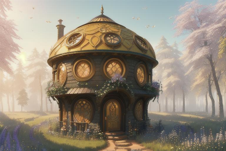 Better Hobbit House - fantasy cottage in the style of Lord of The Rings image by Peaksel