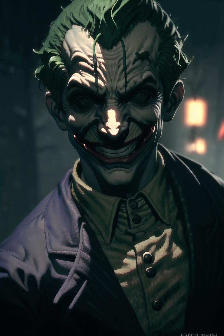 Joker (Arkhamverse) LoRA [76MB] image by JohnStinko