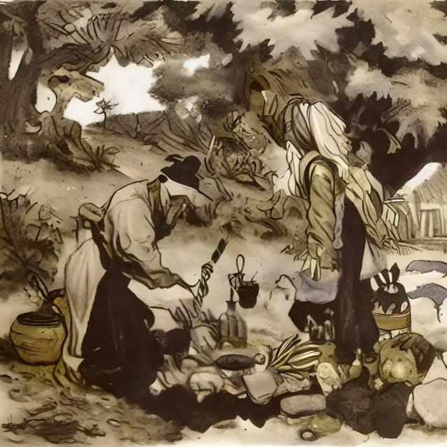 Illustrations for fairy tales, Nikolai Kochergin style image by renaldas