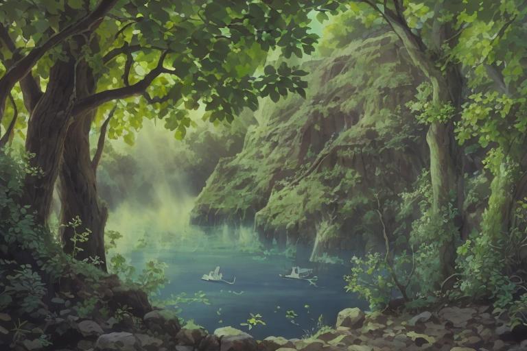 Princess Mononoke - Scenery / Background Style ( Ghibli ) image by nucleardiffusion
