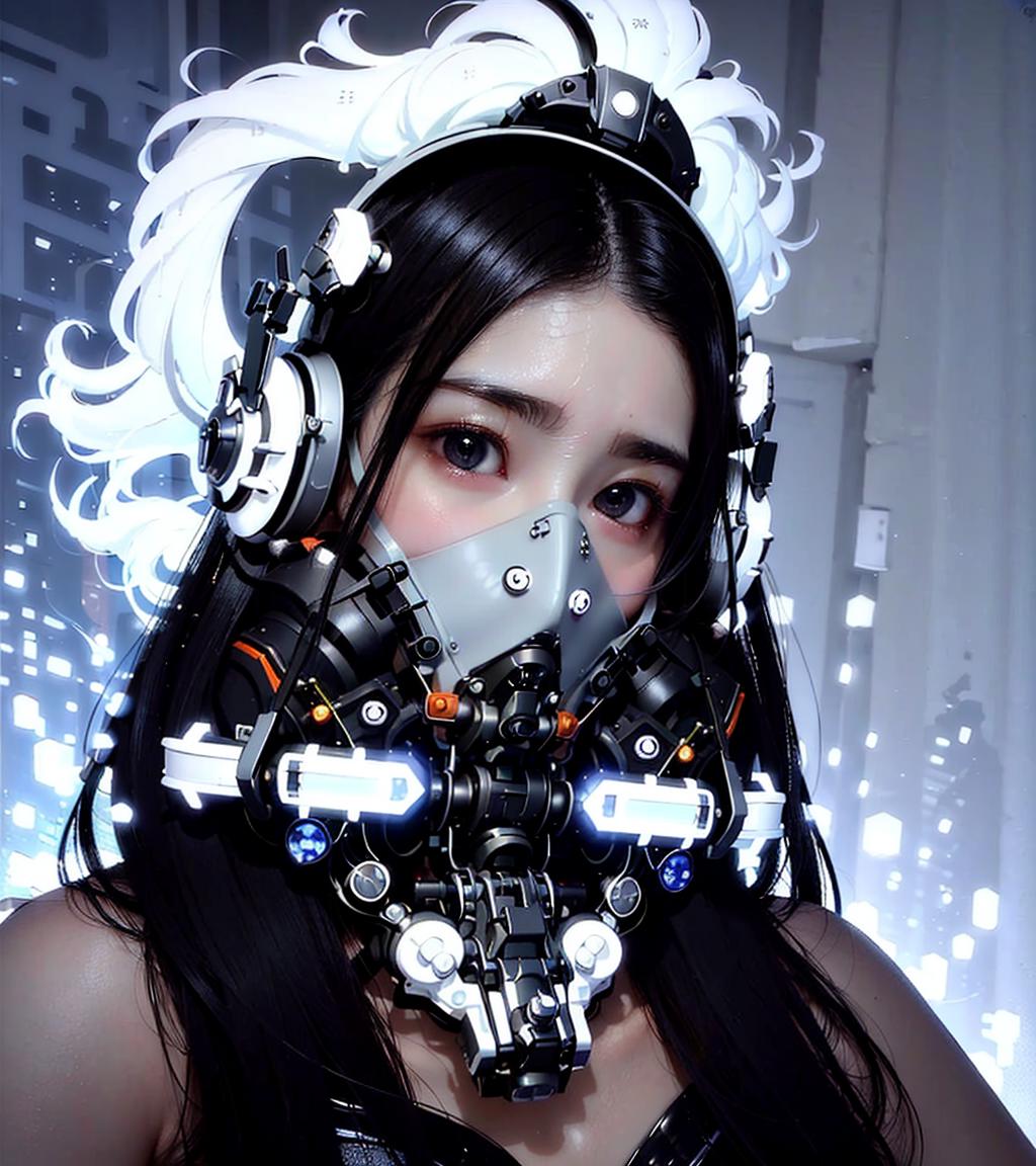 Techpunk Mask | Wearable LoRA image by YeHeAI
