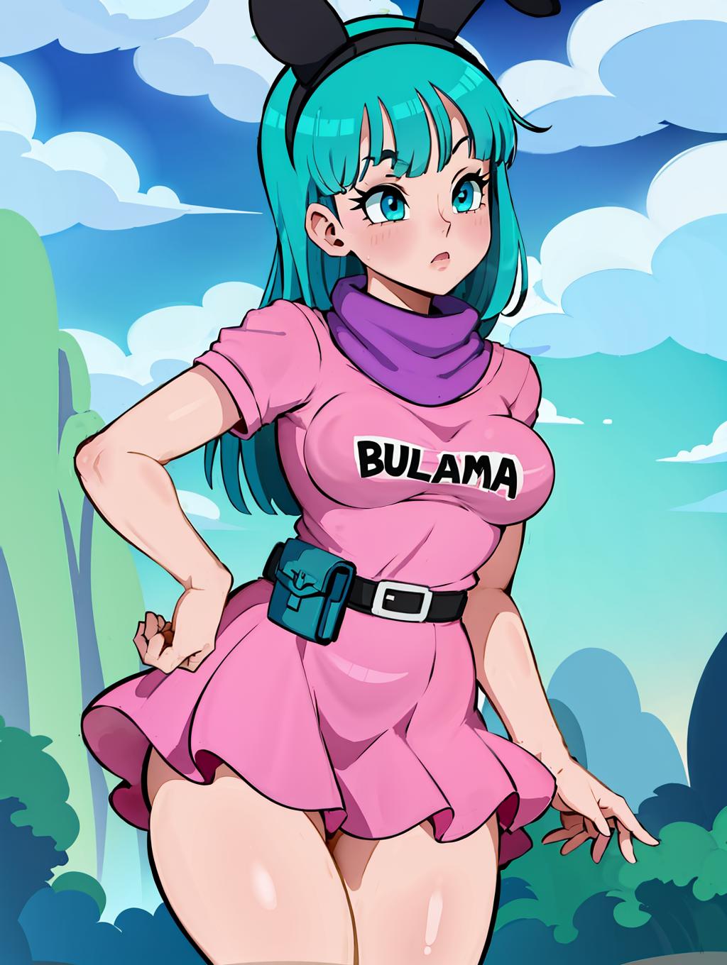 Young Bulma Brief - Dragon Ball | Character image by IndolentCat