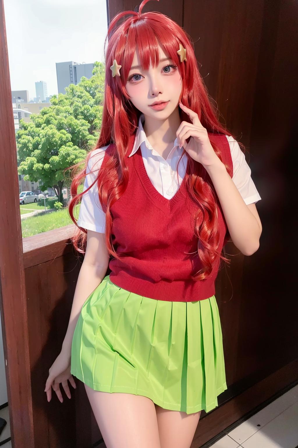 Nakano Itsuki in The Quintessential Quintuplets | Realistic LORA image by jappww