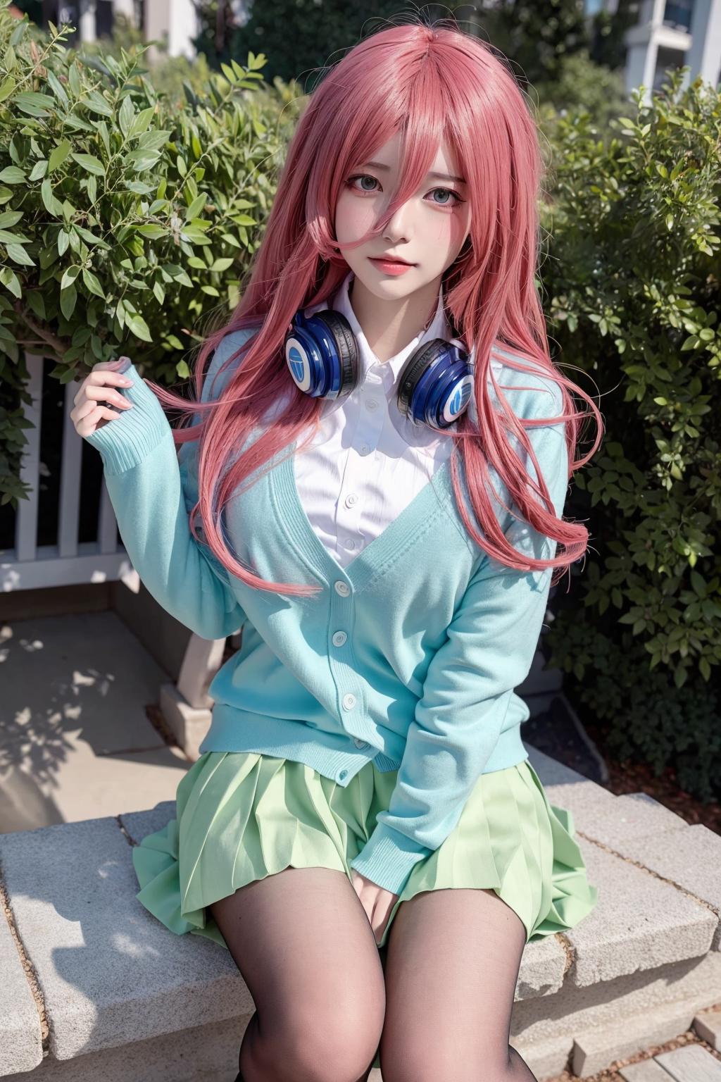 Nakano Miku in The Quintessential Quintuplets | Realistic LORA image by jappww