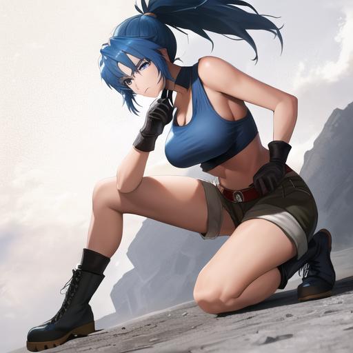 Leona Heidern レオナ・ハイデルン / The King of Fighters image by nobunobuesl571