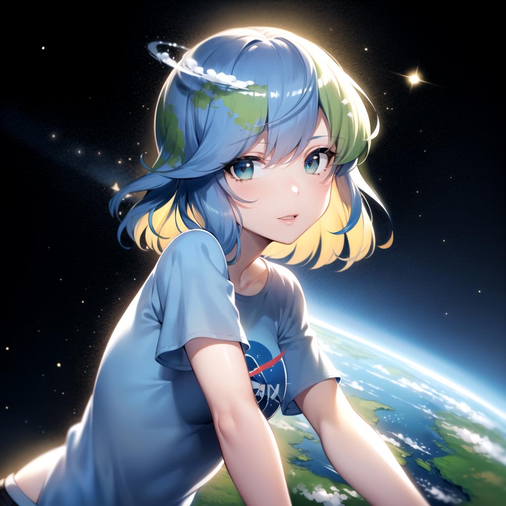 Earth-chan image by holostrawberry
