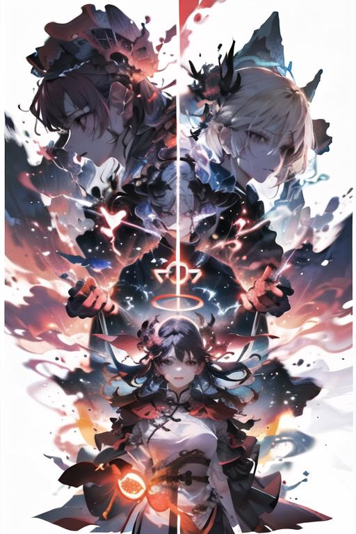 A Poster Art of Three Characters with Angel Wings.