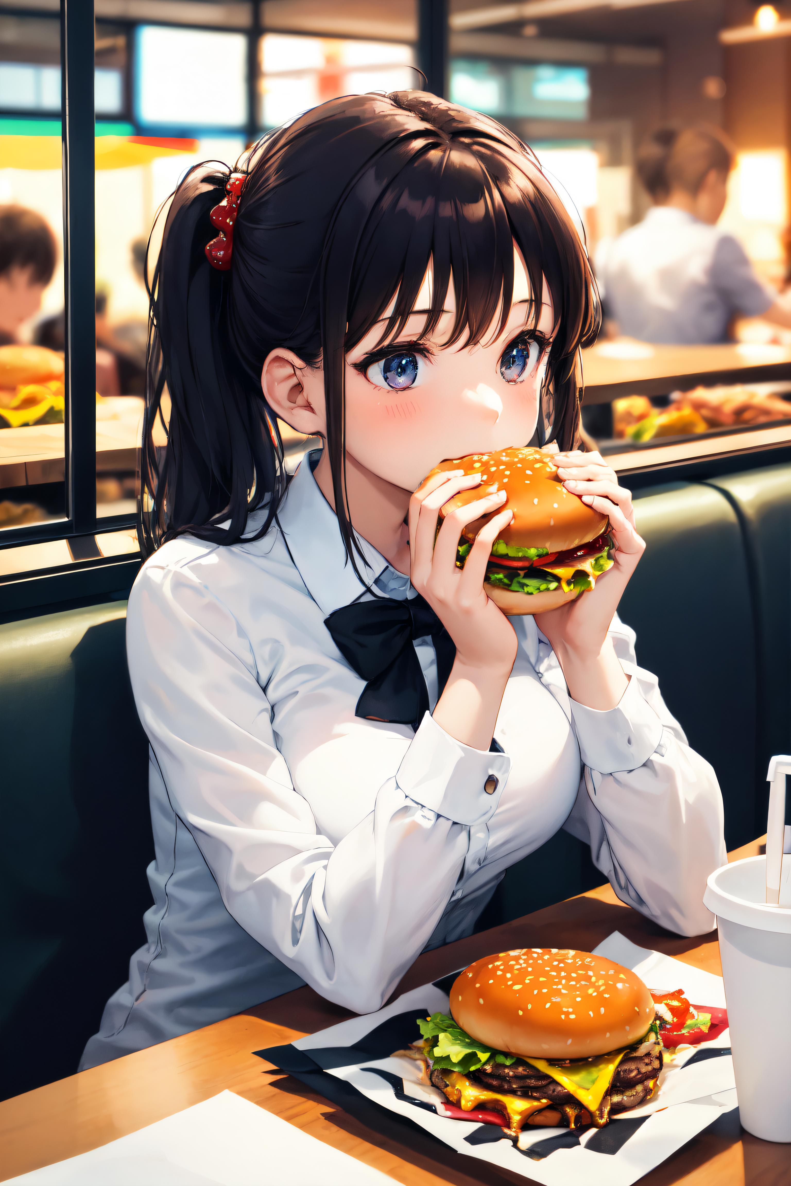 Huge Two-Handed Burger LoRA image by Gladas
