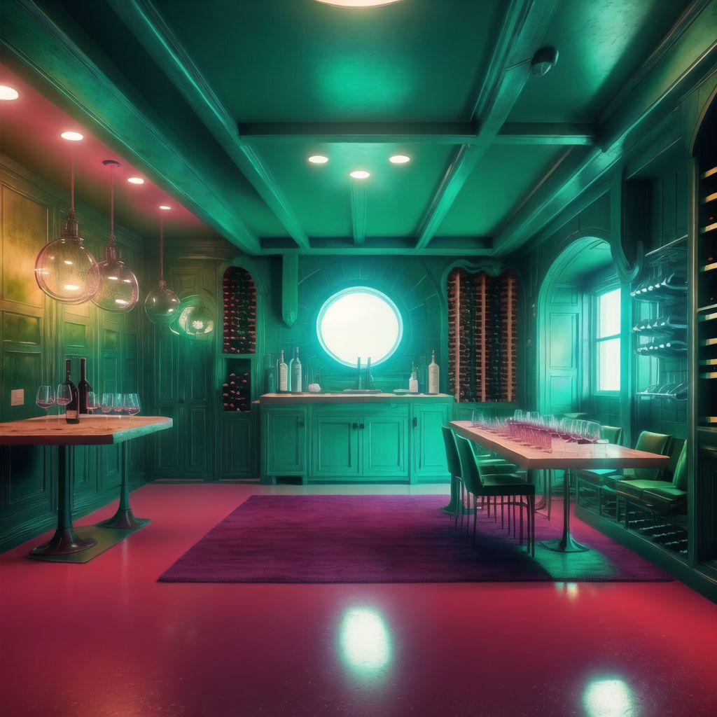 Retrofuturistic interior design image by dobrosketchkun