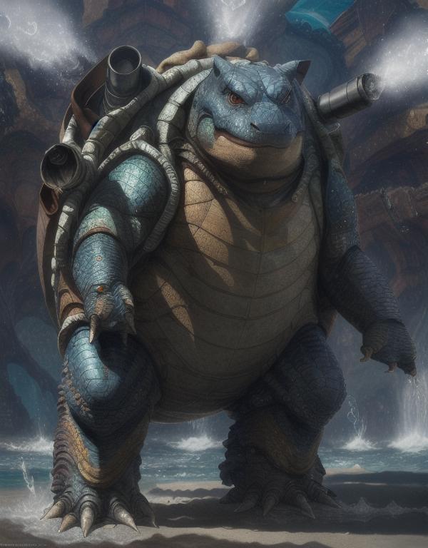 TORTANKPOKE - LORA for realistic Blastoise images image by nakryum