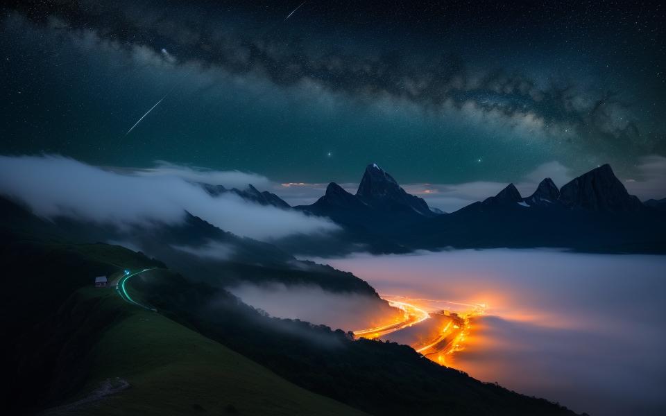 mocha-beautiful sky style image by tianxiandebobi