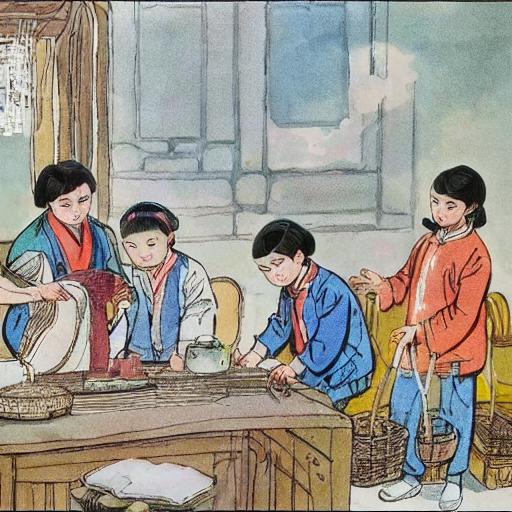 Chinese 1990s Elementary School Textbook Illustrations image by SunnyTinker