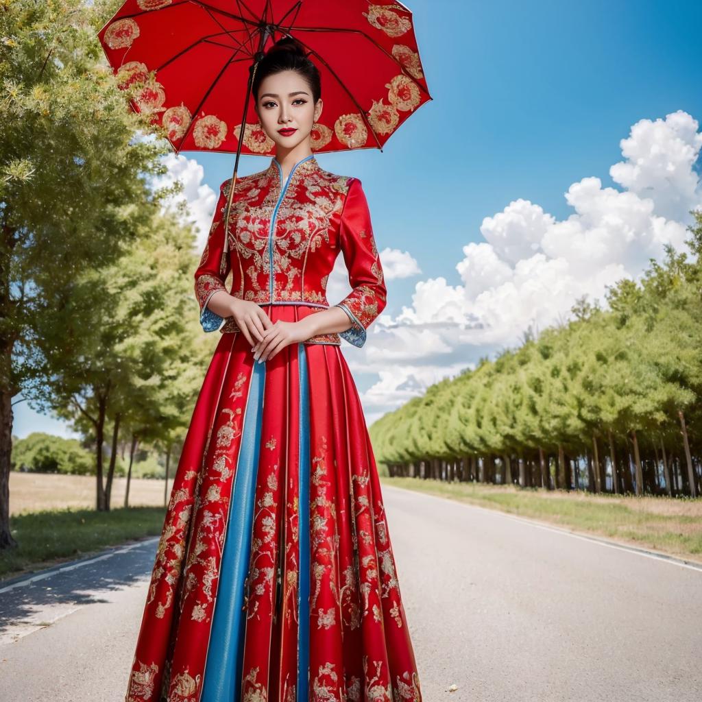 hanfu_chinese wedding dress_women_female_女中式婚服 @spz image by saiJi