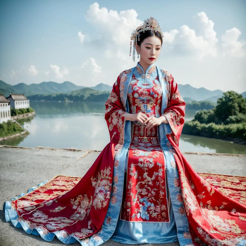 hanfu_chinese wedding dress_women_female_女中式婚服 @spz image by saiJi