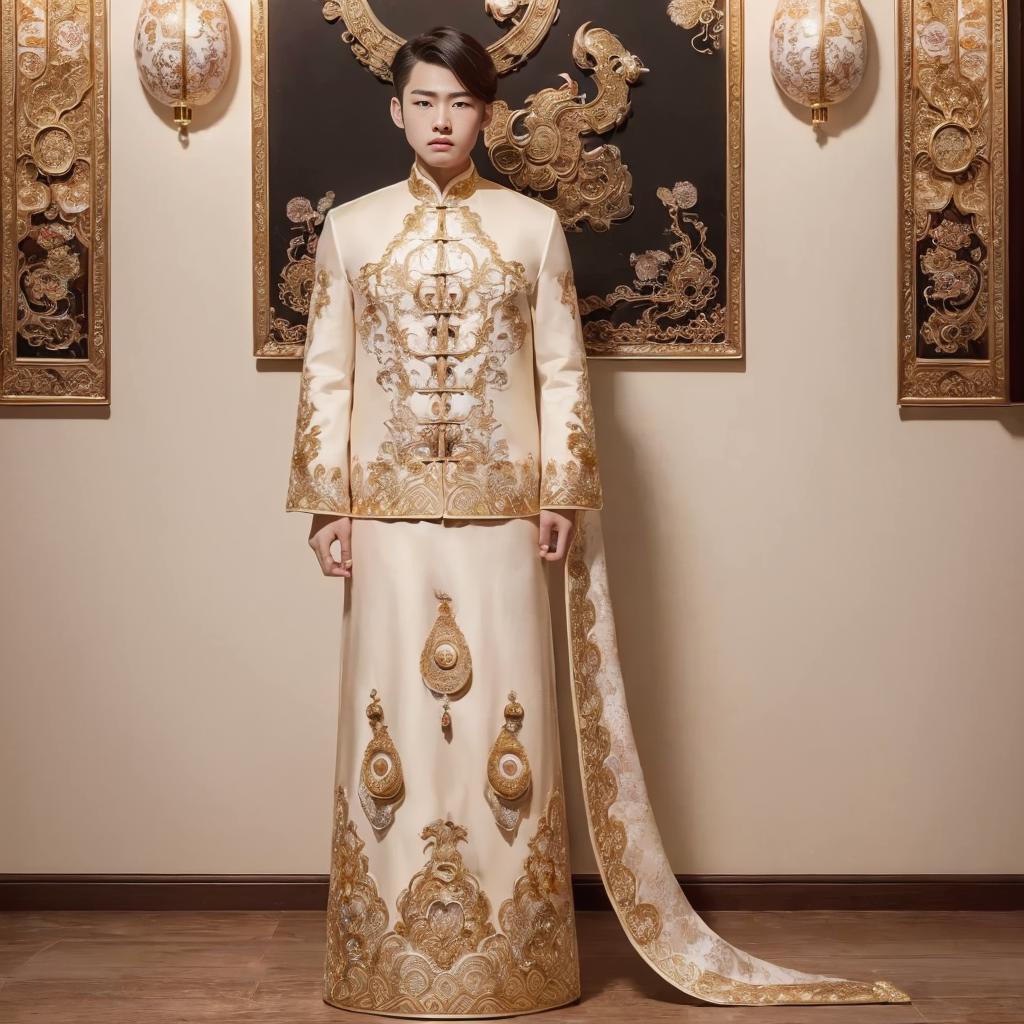chinese wedding dress_man_male_男中式婚服 @spz image by saiJi
