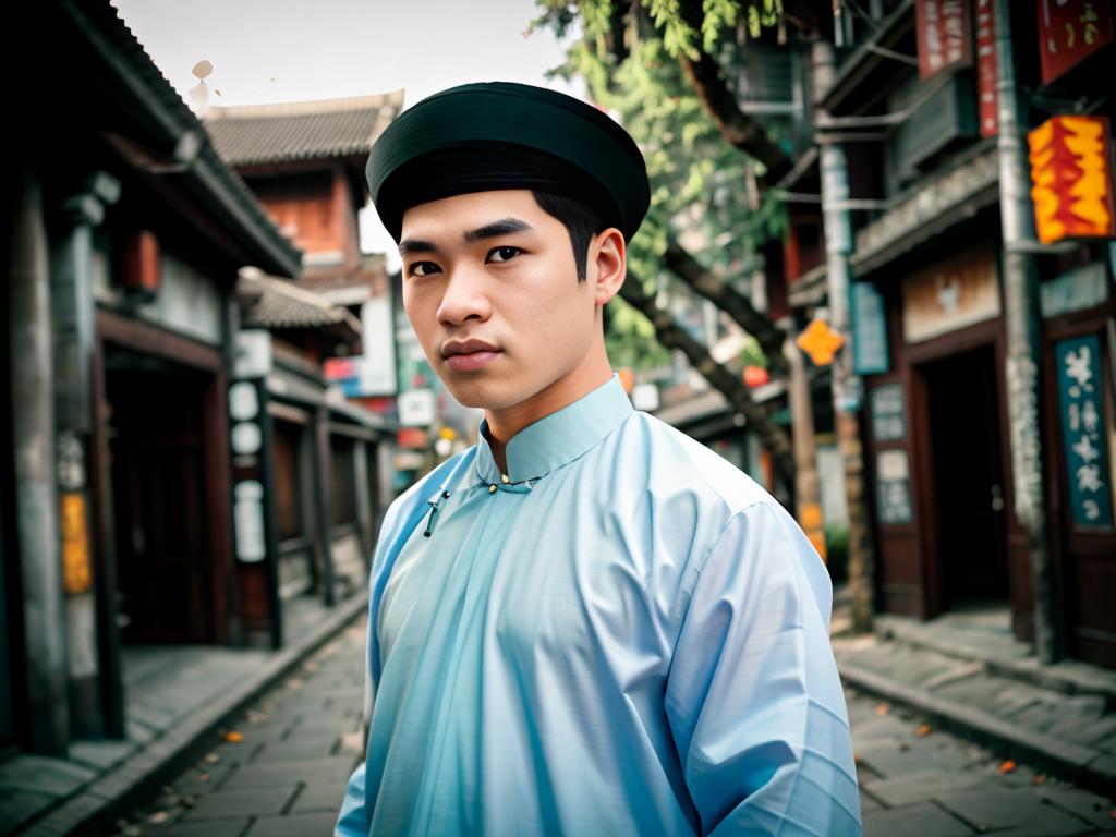 Ao Dai for Man - Vietnamese Traditional Man Dress image by hts2007