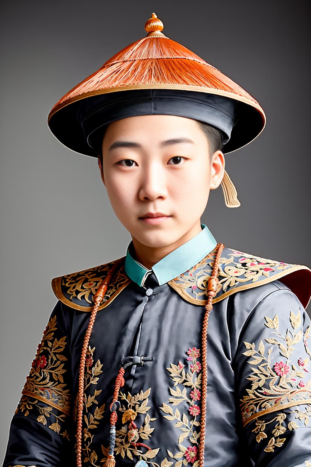 Qing Dynasty official headwear chinese  image by allpleoleo439