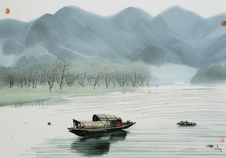 中国彩墨-Chinese ink painting image by LONGD
