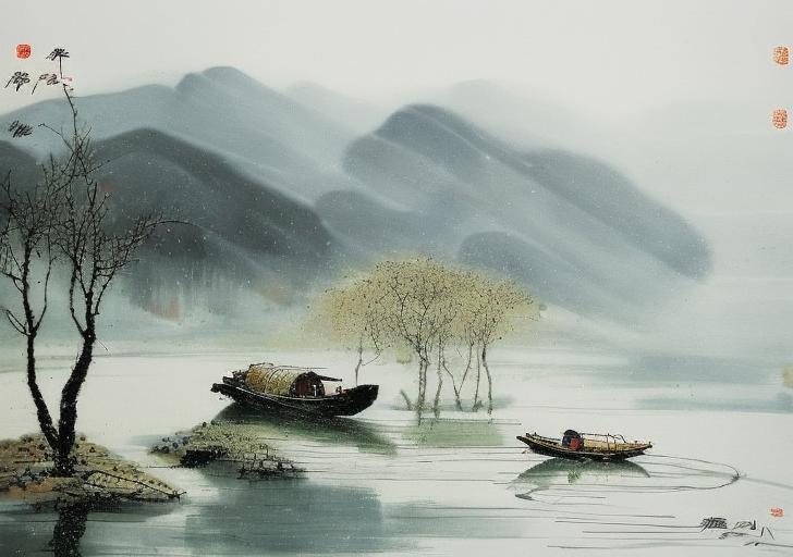 中国彩墨-Chinese ink painting image by LONGD