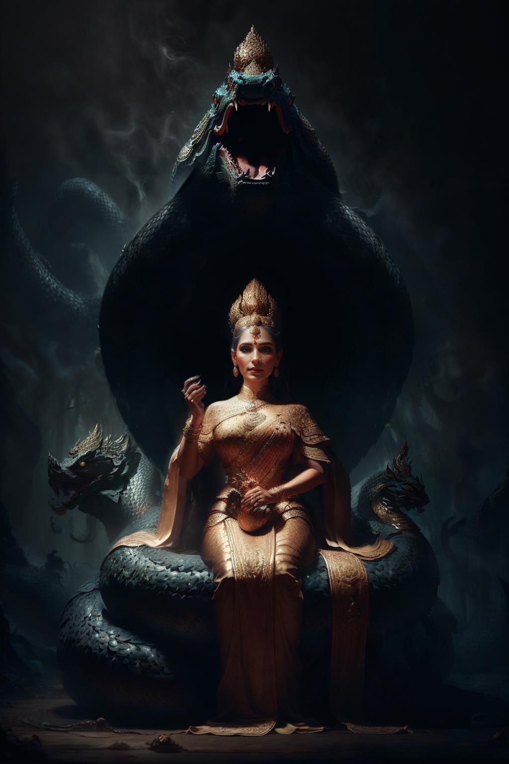 NAGA : The Serpent God image by poomshift