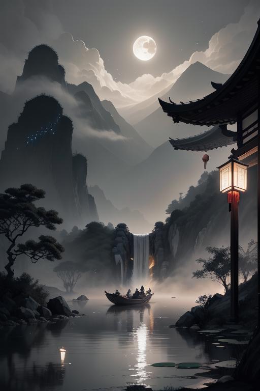 中国彩墨-Chinese ink painting image by LONGD