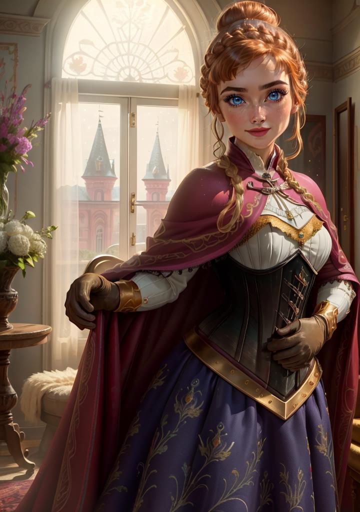 Anna (Frozen) Disney Princess, by YeiyeiArt image by YeiYeiArt