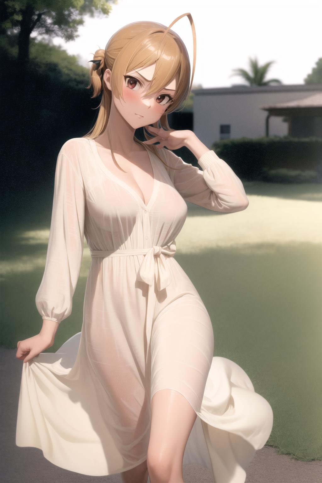 Linen dress - clothing image by psoft