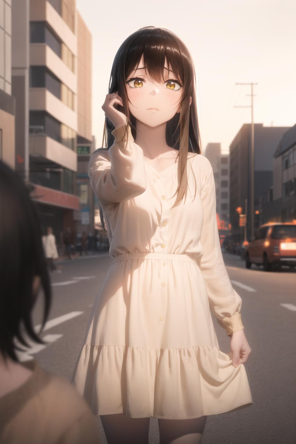 Linen dress - clothing image by psoft