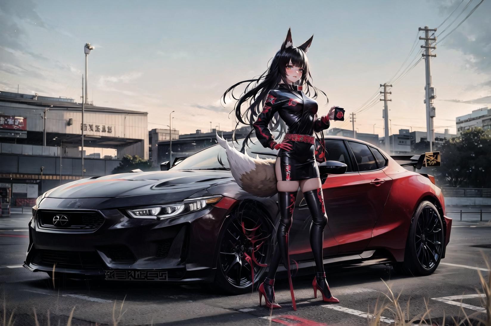 Esthetic Car Girl image by OneRing