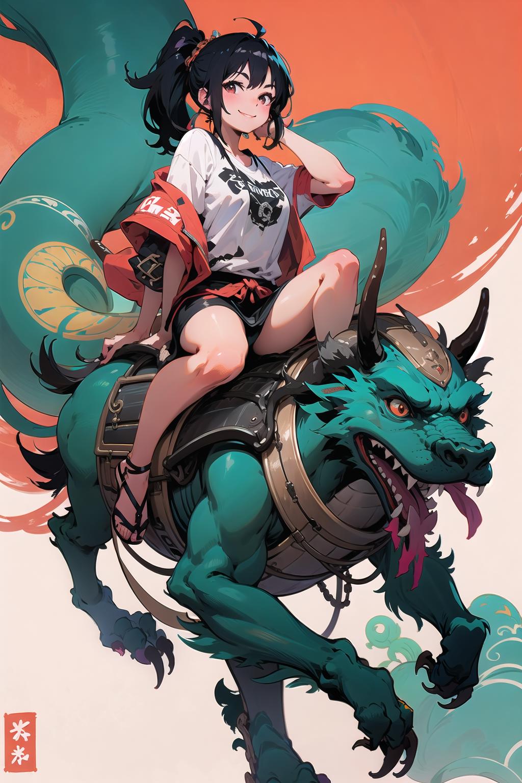 [LoRa] Riding Monster/怪獣騎士 Concept image by L_A_X