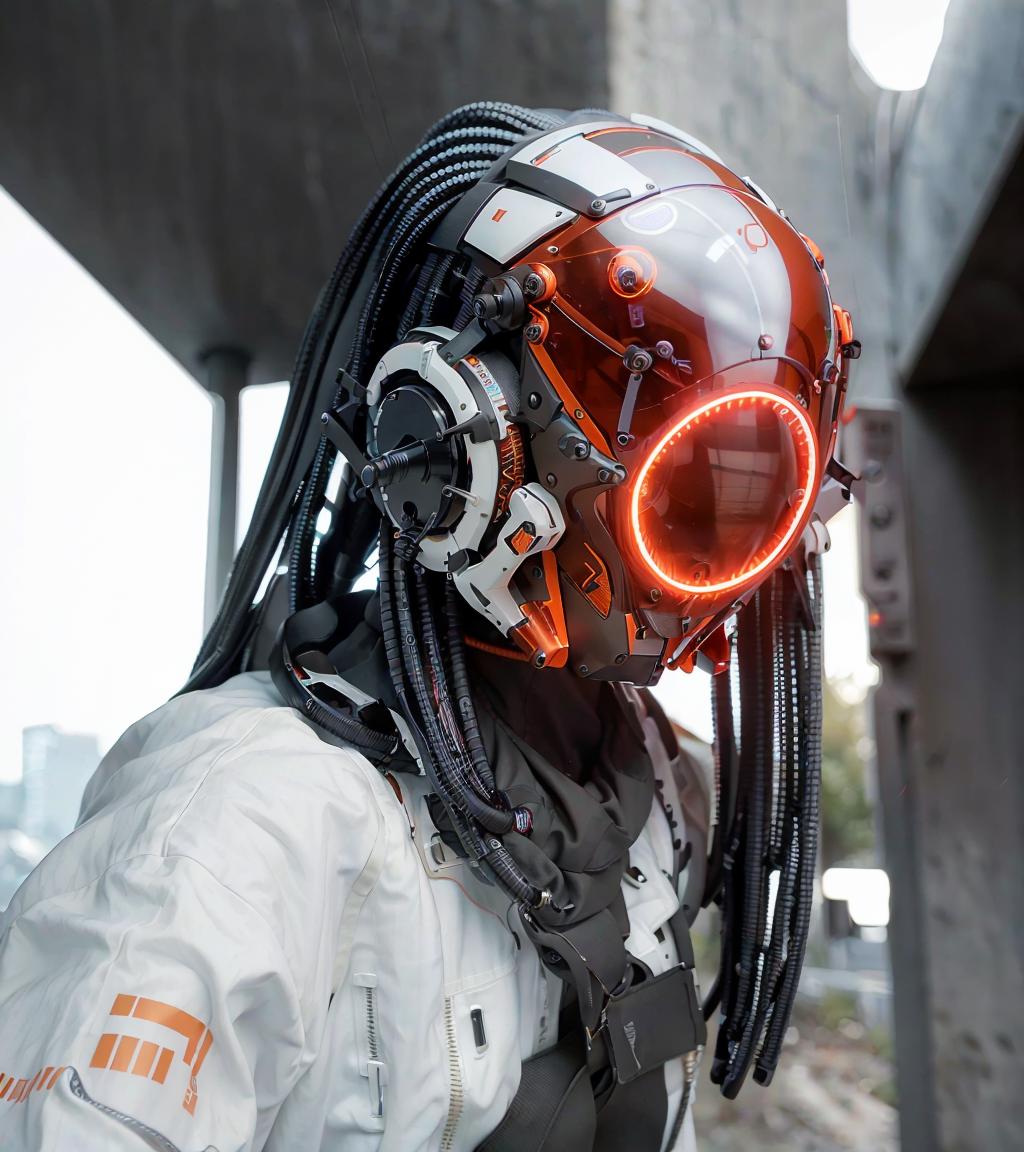 Cyberhelmet | Wearable LoRA image by YeHeAI