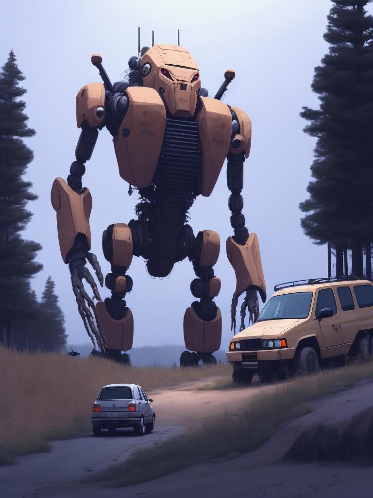 Simon Stålenhag Style image by Kappa_Neuro