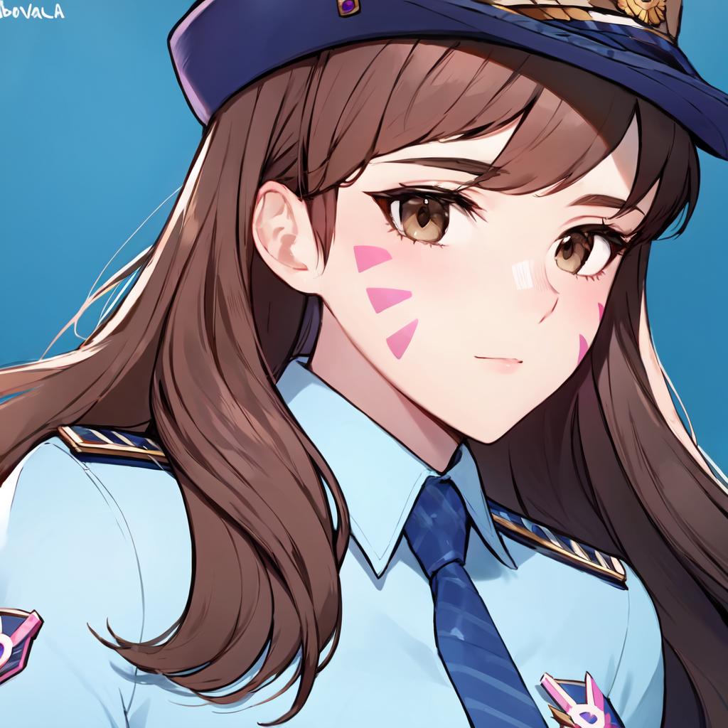 Officer D.Va ( う-´)づ/̵͇̿̿/’̿’̿ ̿ ̿̿ ̿̿  (LoRA) image by Elluna