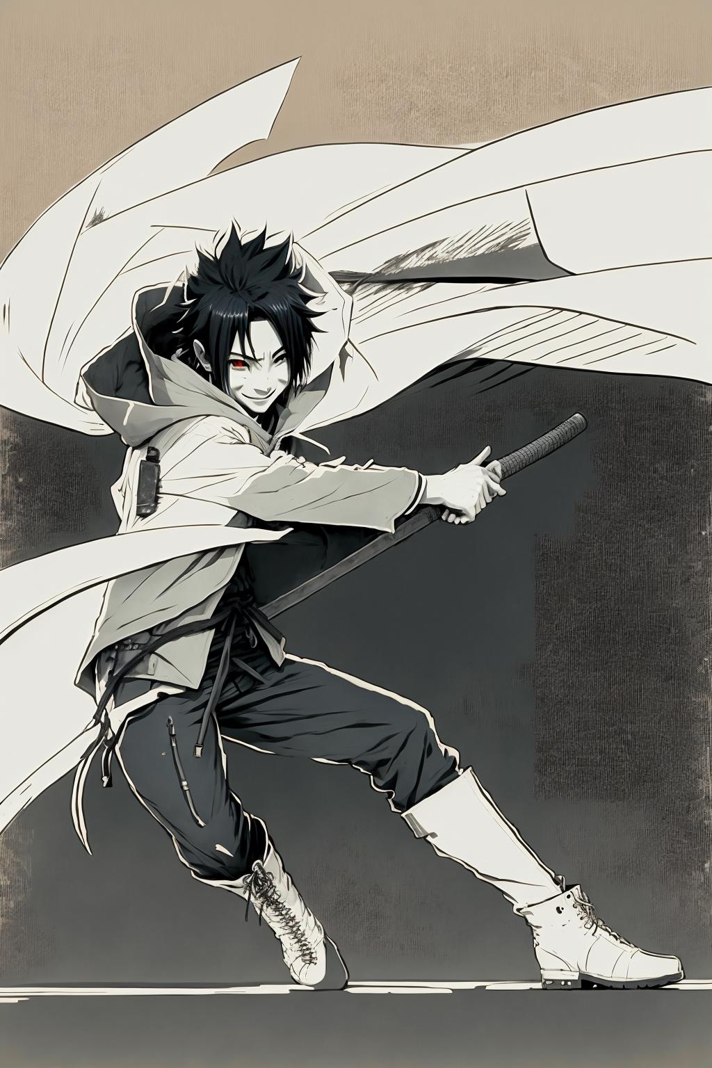 Uchiha Sasuke(うちは サスケ) LoRa image by axebro