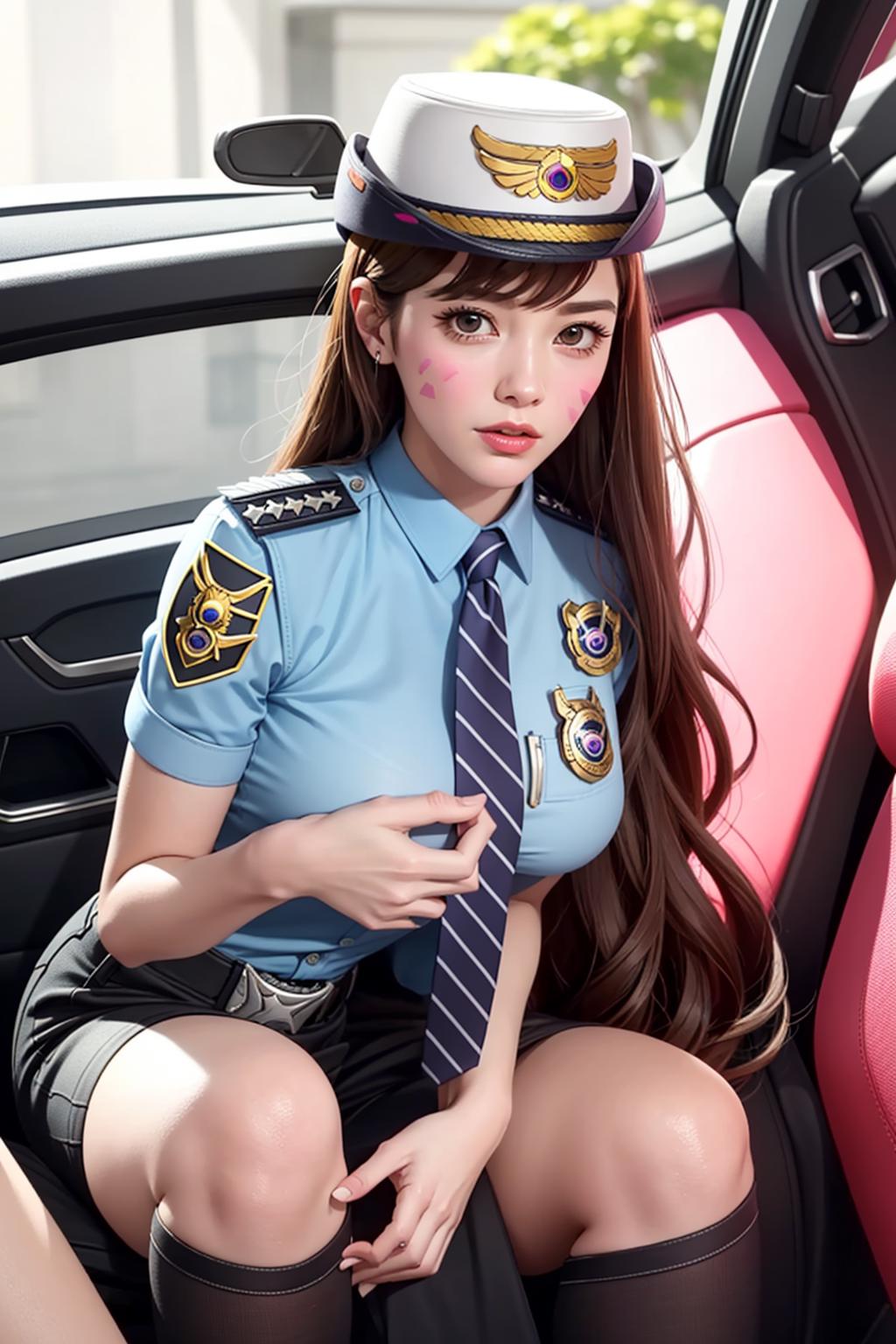 Officer D.Va ( う-´)づ/̵͇̿̿/’̿’̿ ̿ ̿̿ ̿̿  (LoRA) image by joyy114