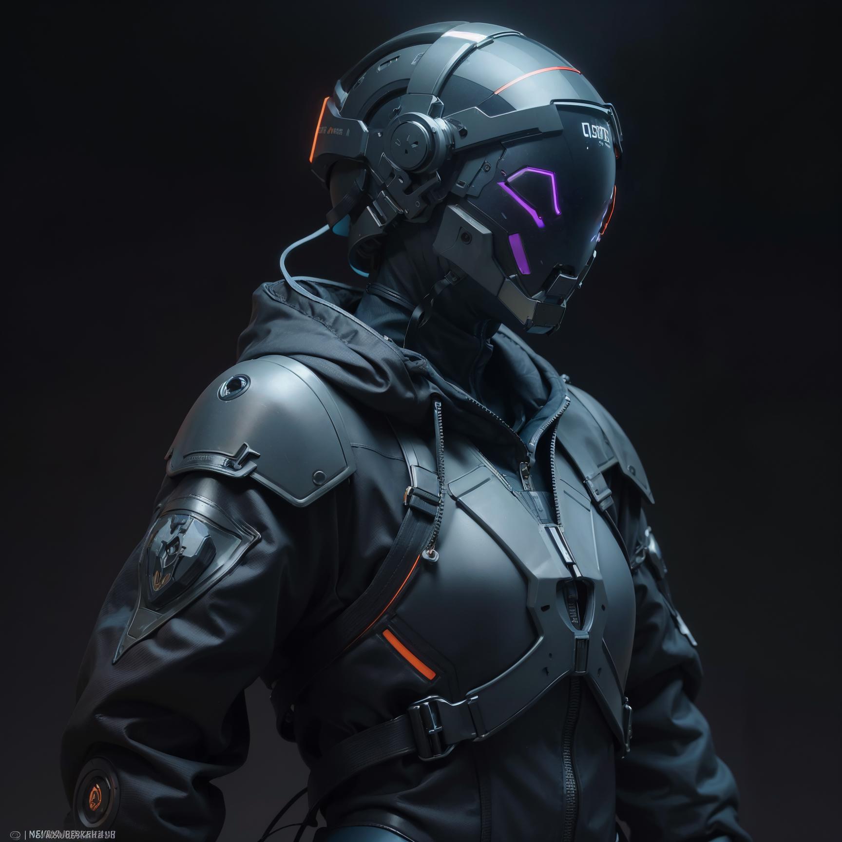 Cyberhelmet | Wearable LoRA image by Emberation