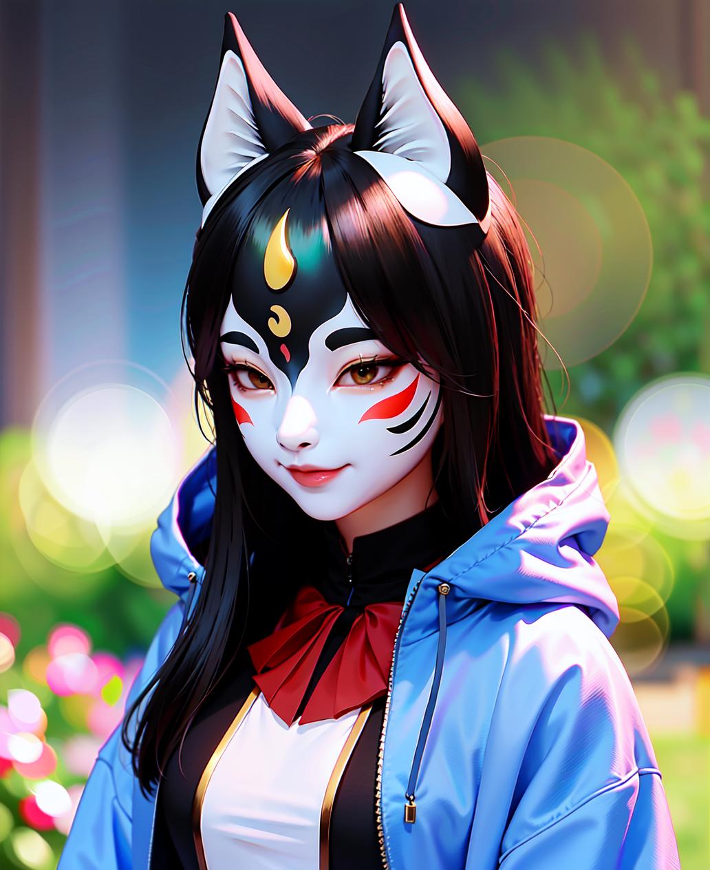 YaokaiMask-kitsune | 妖狐面具 image by YeHeAI