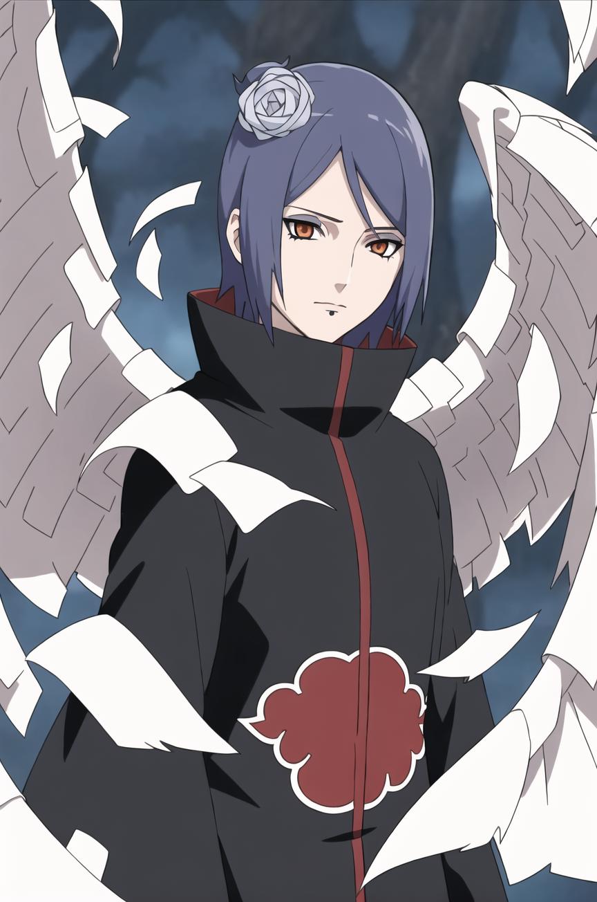 A drawing of a person with wings and an anime style outfit.