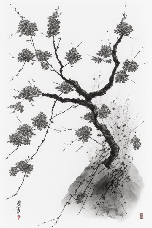 Chinese Ink Painting style LoRa（中国水墨风） image by axebro