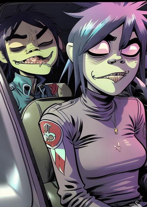 Gorillaz style image by moesah