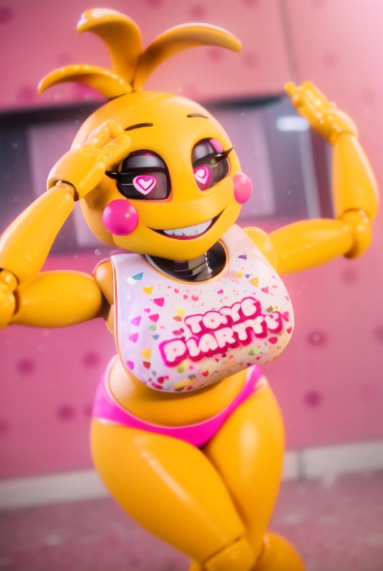 Toy Chica Character Lora | FNAF/ Five Nights at Freddy's | image by guy907223982