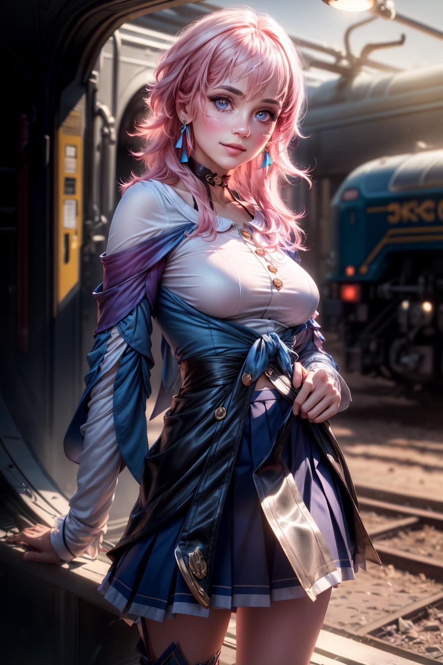 March 7th (Honkai: Star Rail) Anime + Realistic LoRA image by Katsura9000