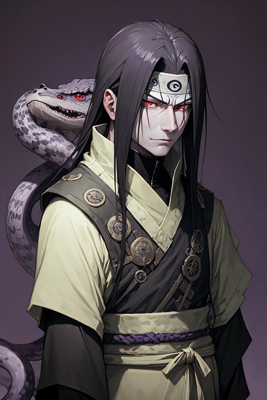Orochimaru(おろちまる)大蛇丸 LoRa image by axebro